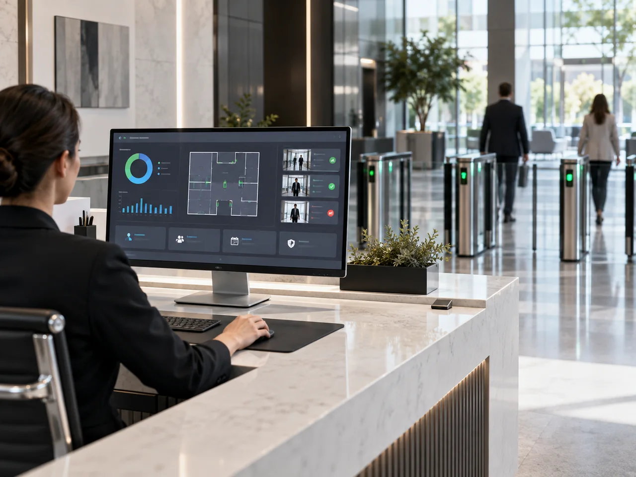 A.I generated concept: Unified access management