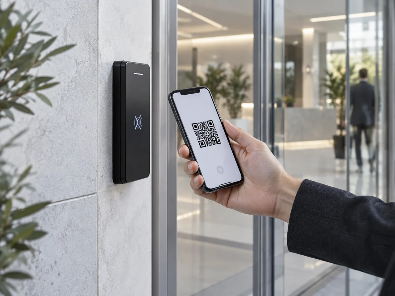 A.I generated concept: Mobile, QR & RFID access