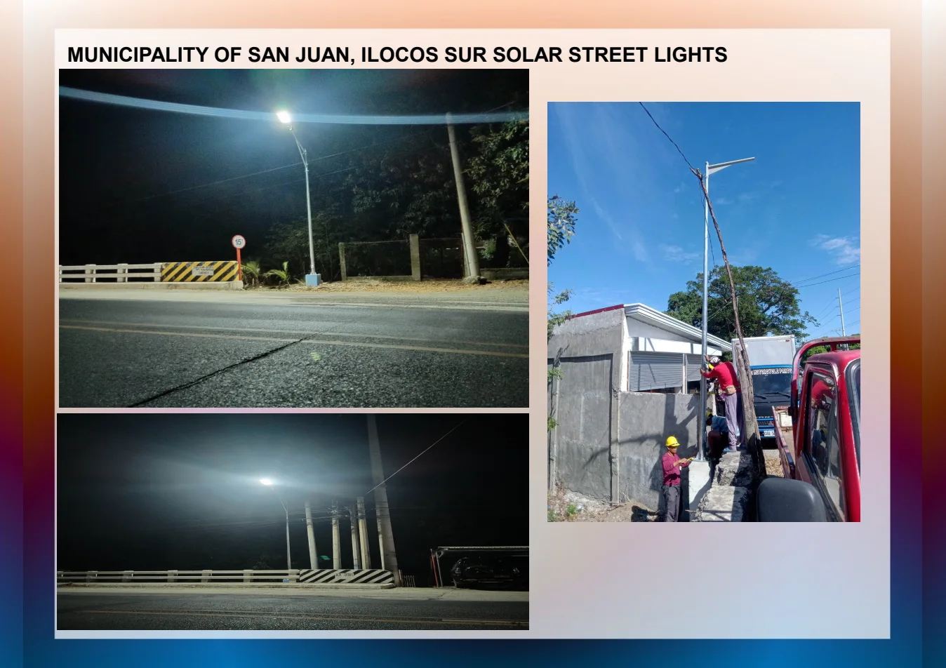 San Juan, Ilocos Sur — solar street lights