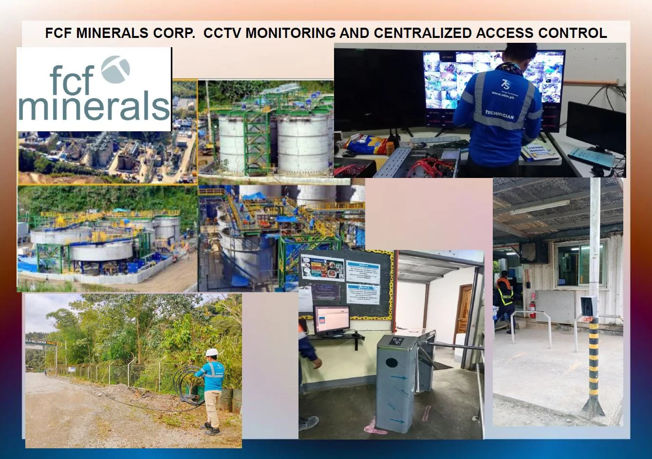 FCF MINERALS- CCTV MONITORING AND CENTRALIZED RFID ACCESS CONTROL