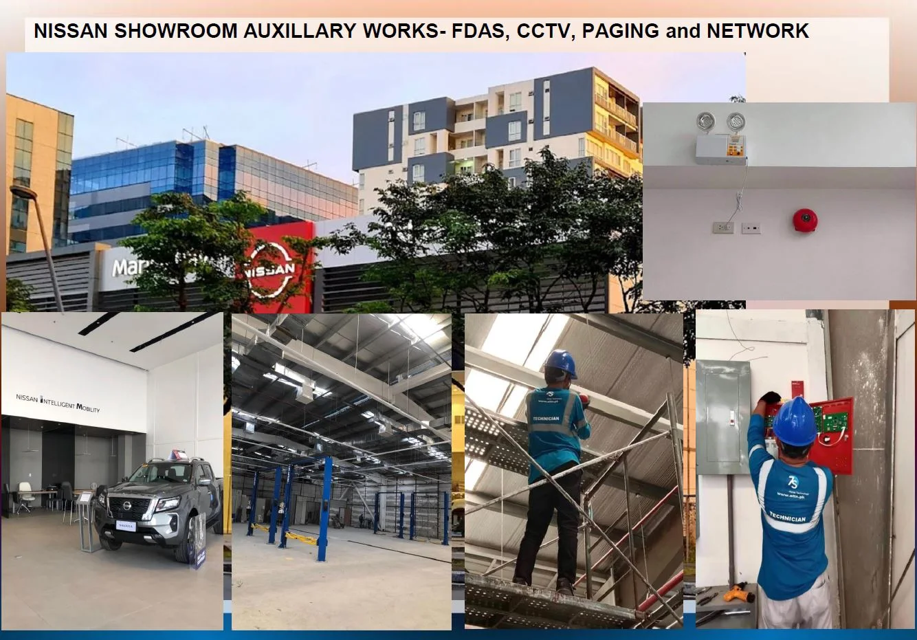 AUXILLARY WORKS FOR CCTV, FDAS, NETWORK AND PAGING SYSTEM